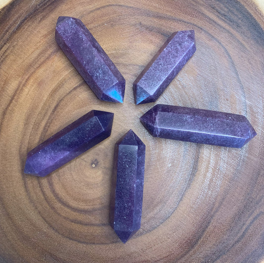 Lepidolite Double Terminated Wands