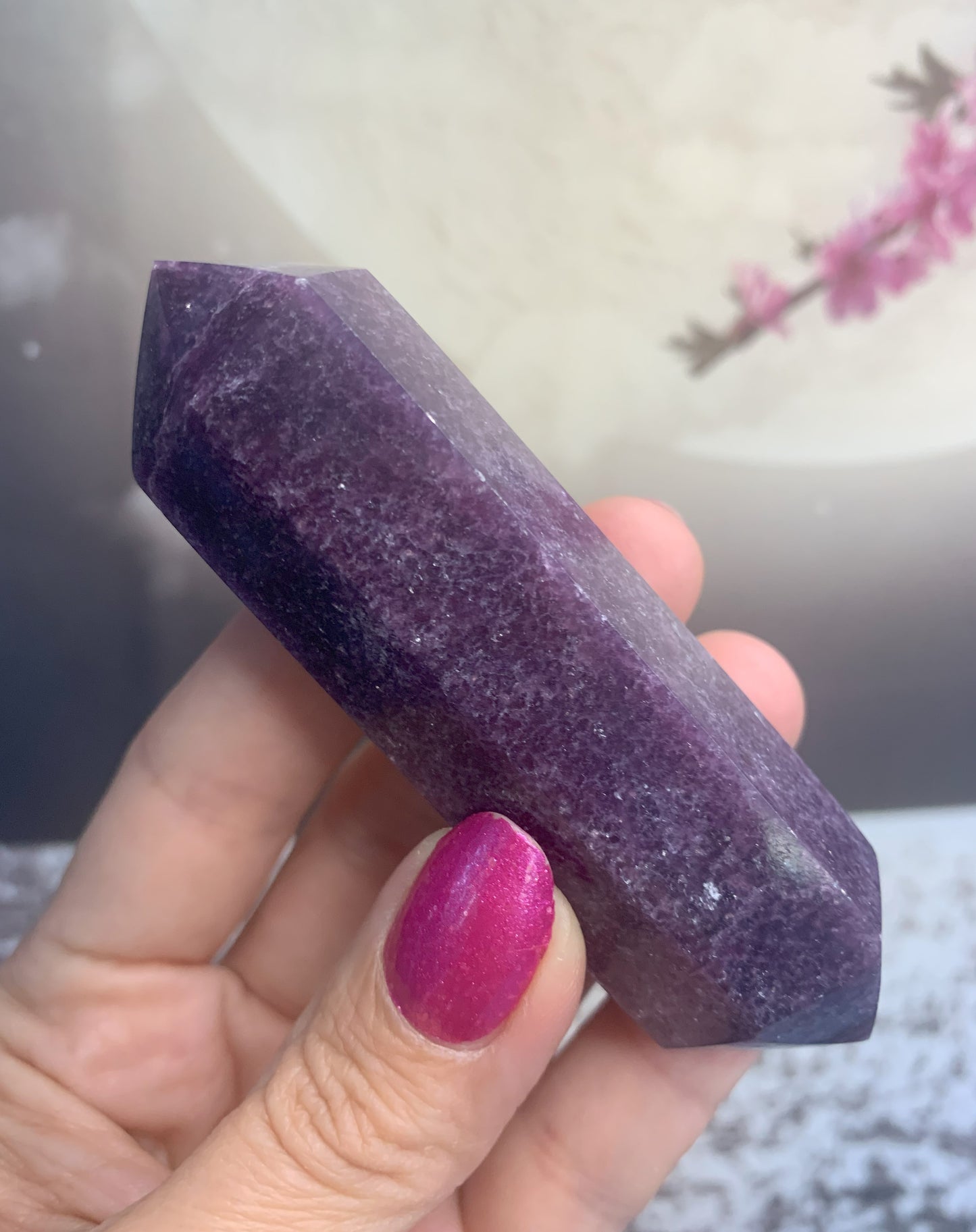 Lepidolite Double Terminated Wands