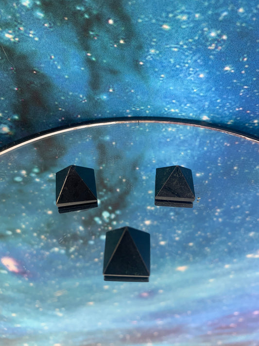 Tiny Mini Black Tourmaline Pyramids