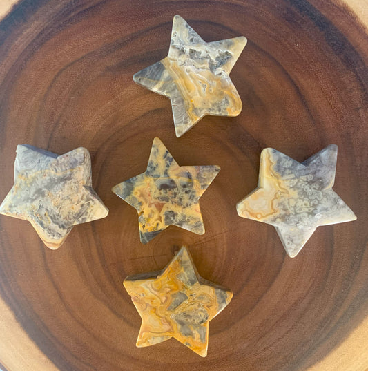 Crazy Lace Agate Stars