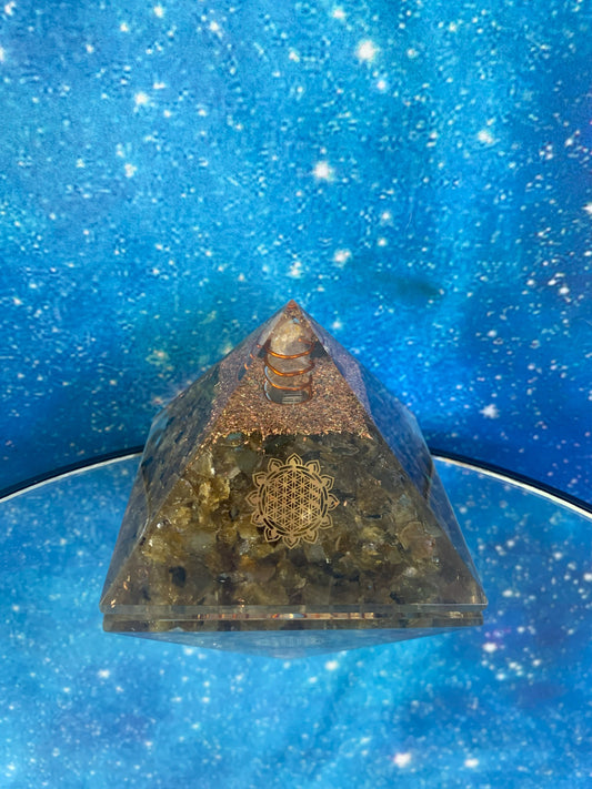 Labradorite Orgonite Pyramid