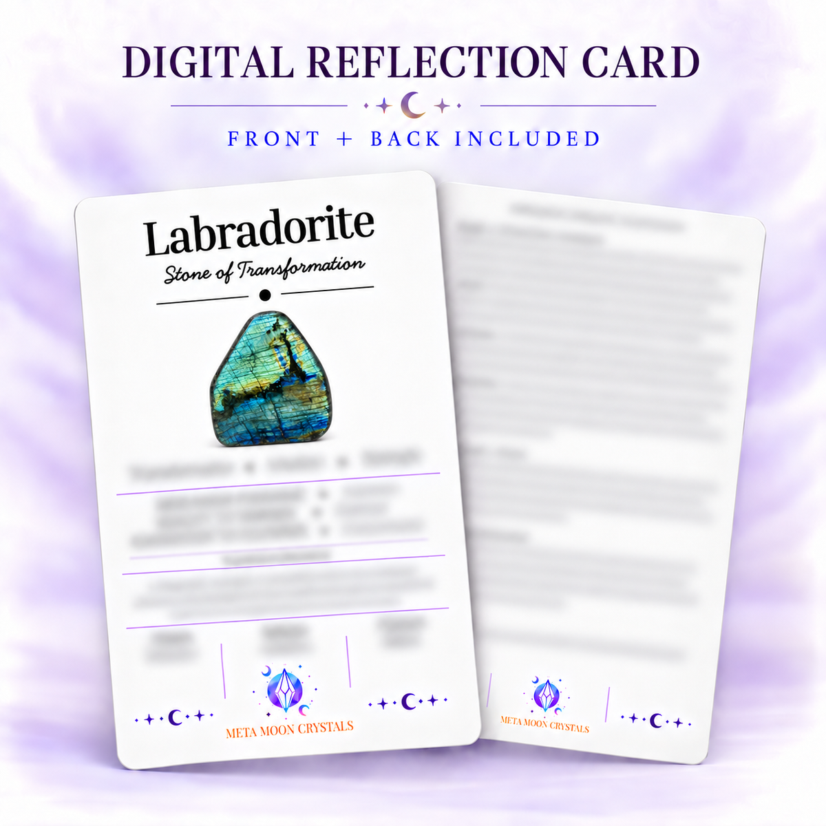 Labradorite Digital Reflection Card