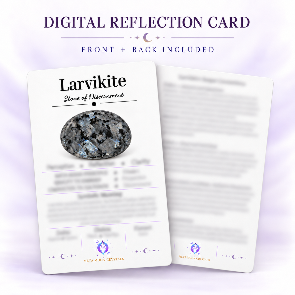 Larvikite Digital Reflection Card