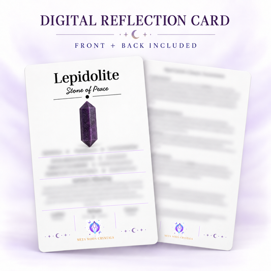 Lepidolite Digital Reflection Card