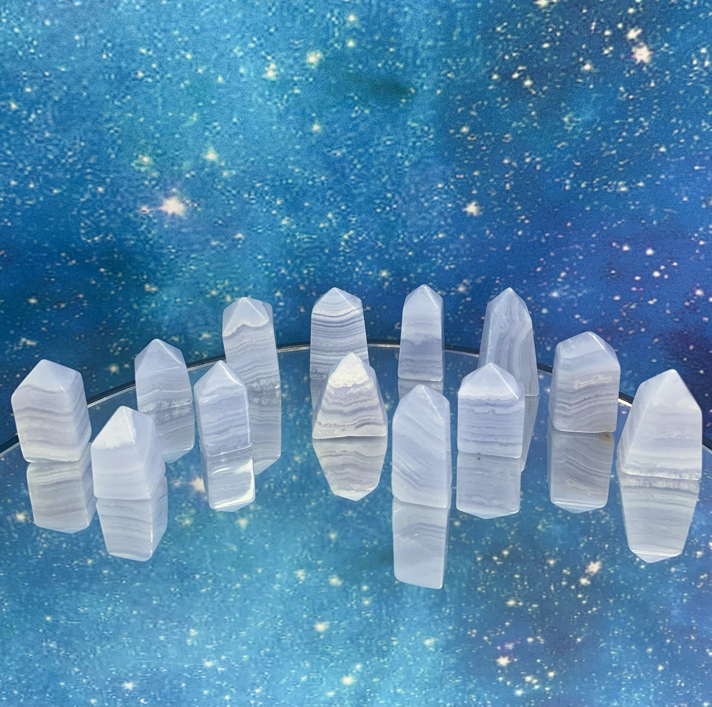 Mini Blue Lace Agate Towers