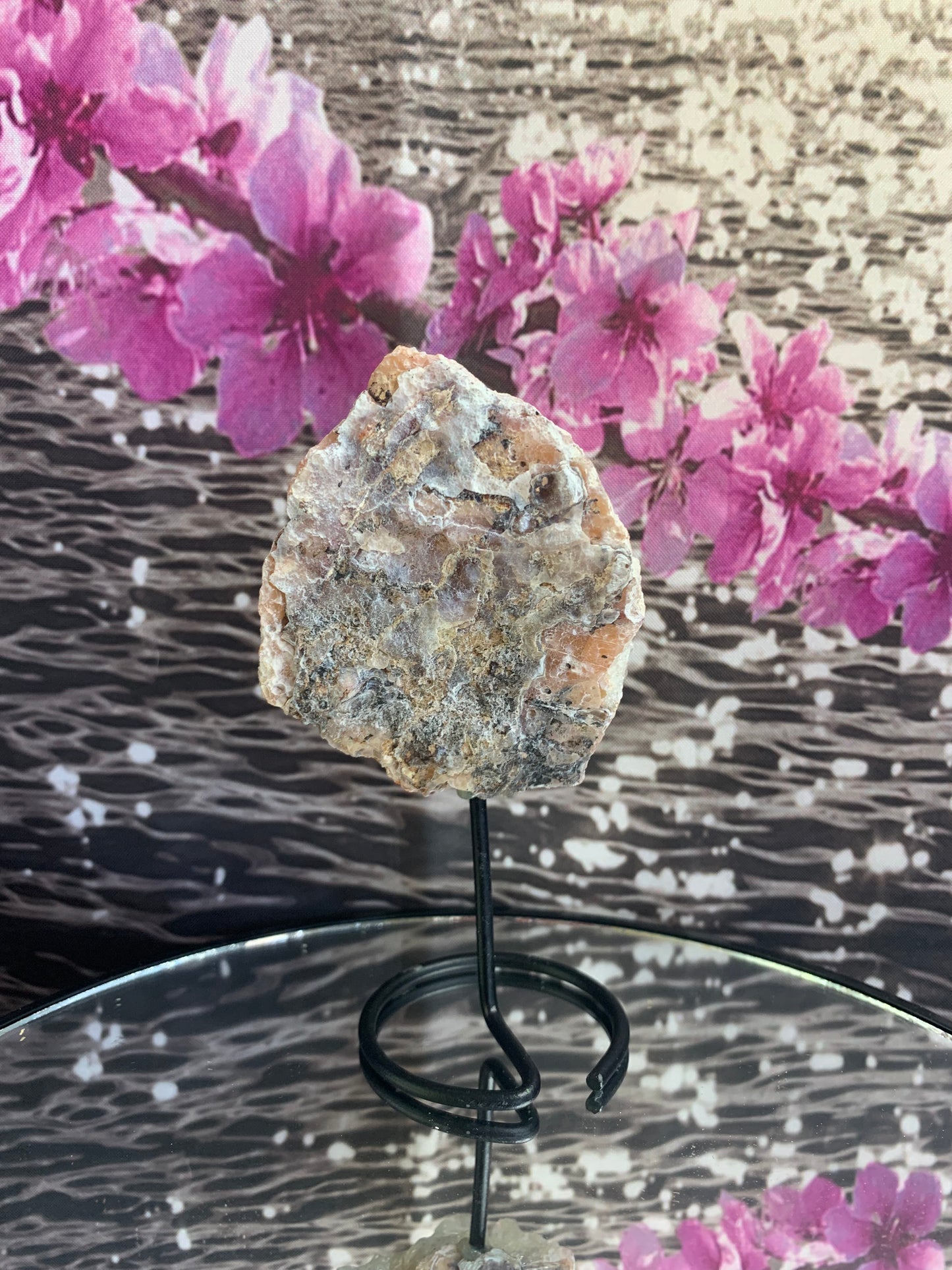 Druzy Aura Citrine on Stand (Mini)