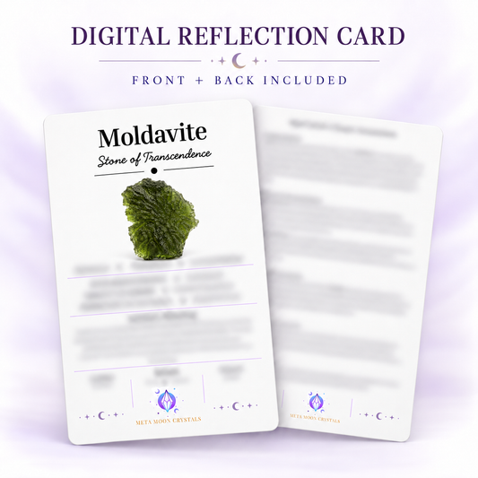 Moldavite Digital Reflection Card