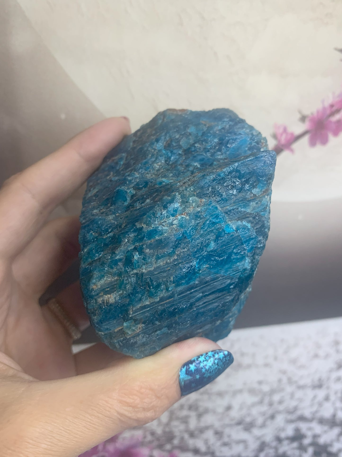 Natural Blue Apatite (Rough)