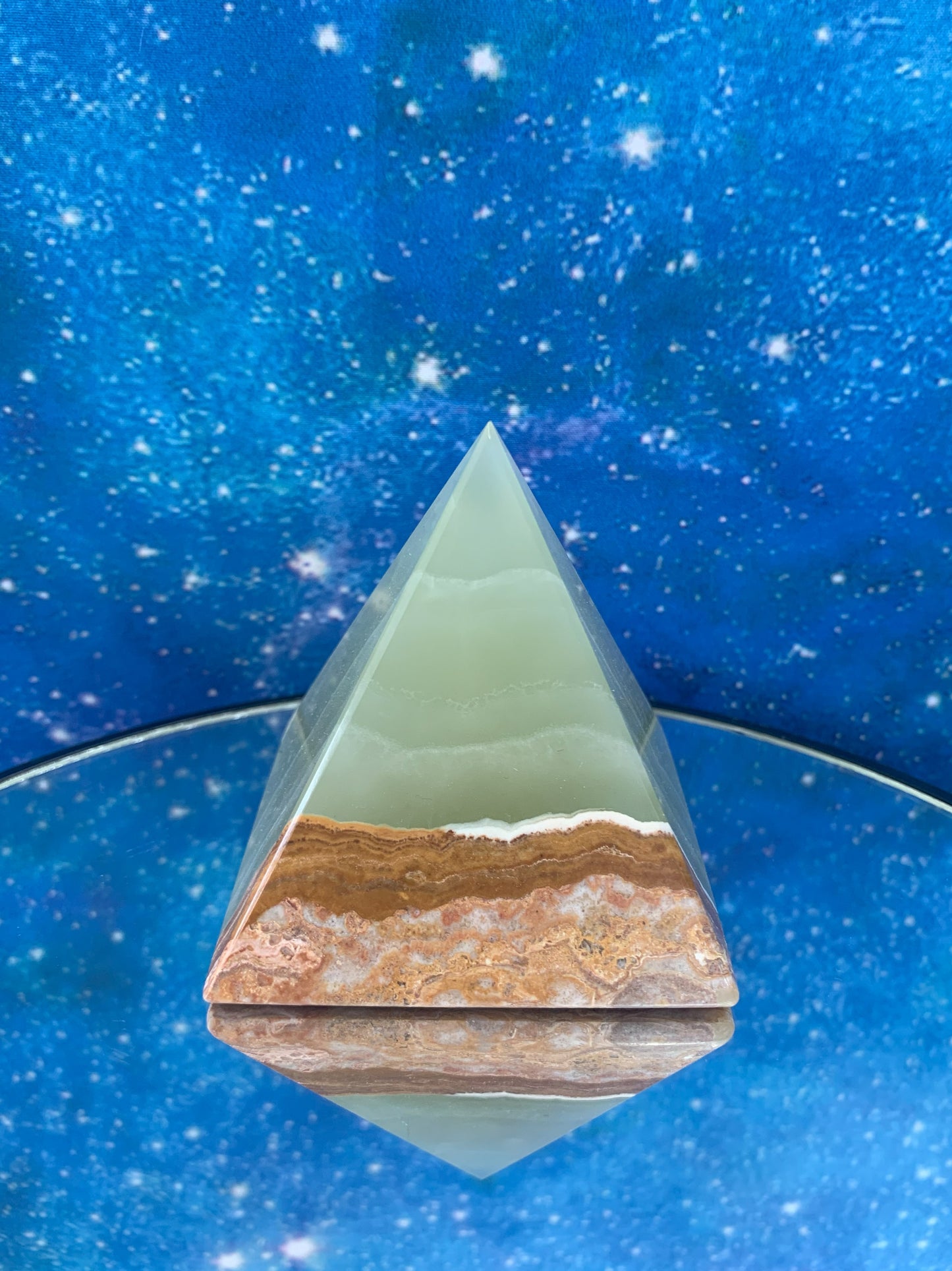 Green Onyx Pyramid