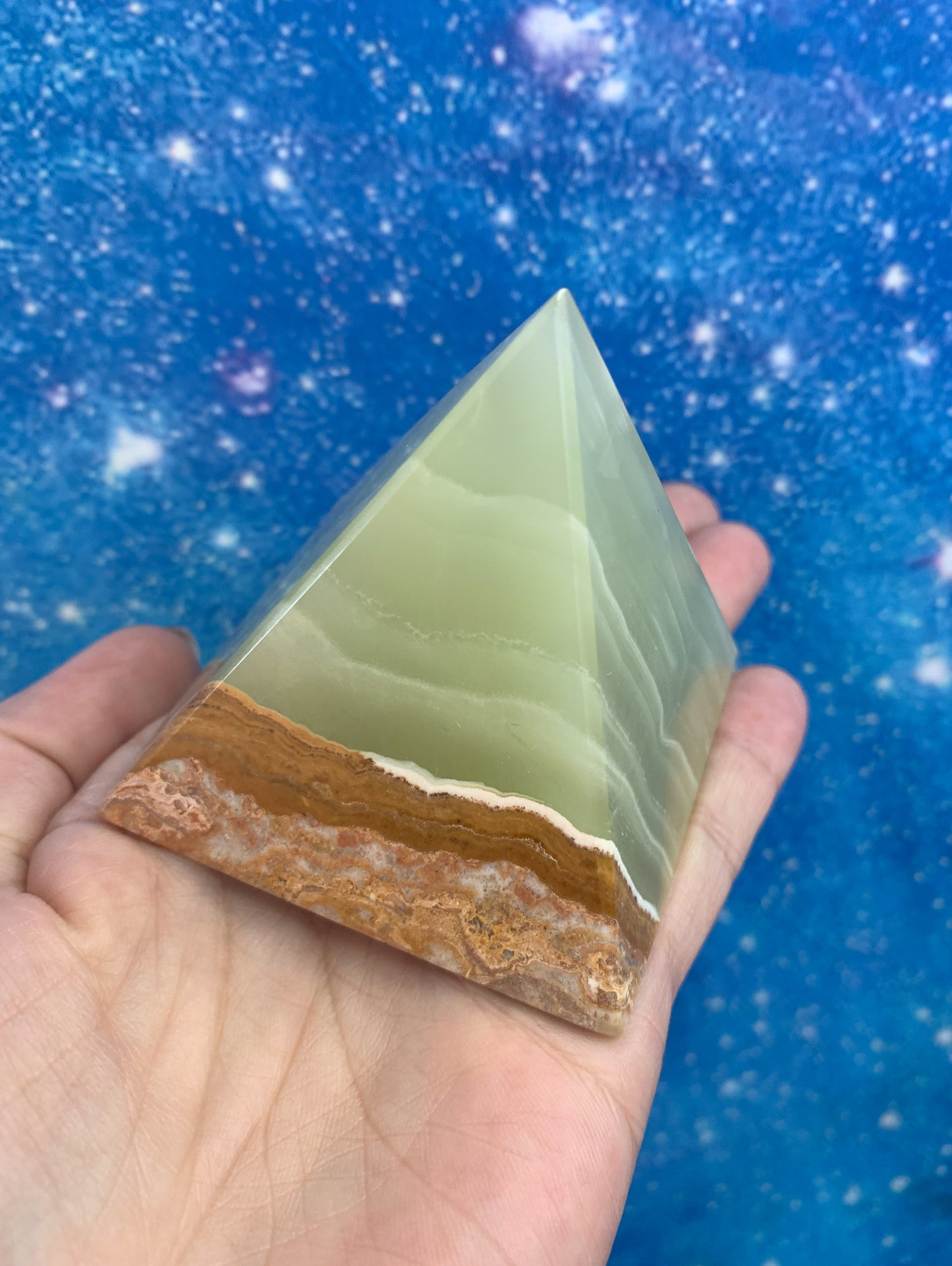 Green Onyx Pyramid