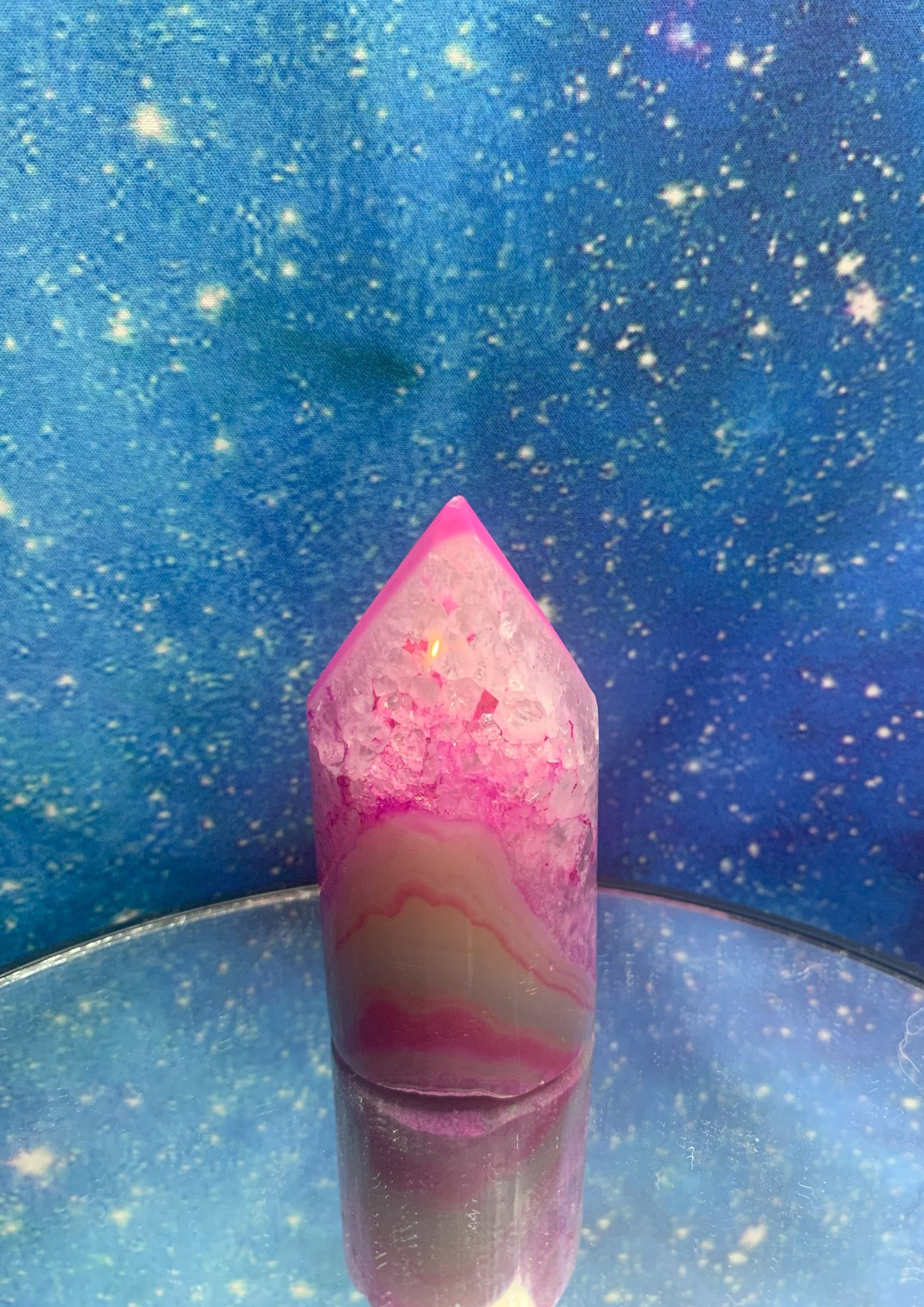 Pink Agate Pillar