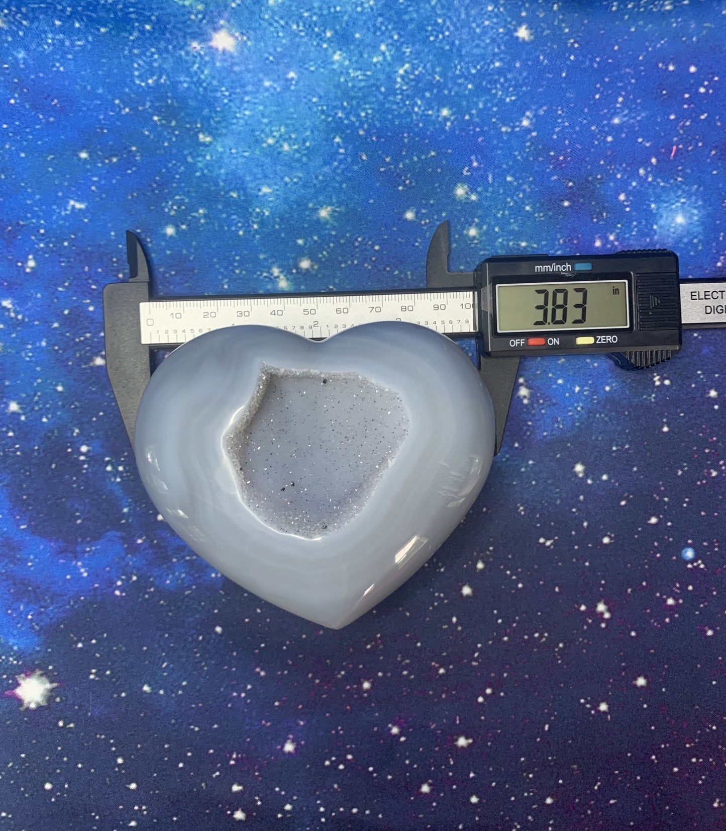 Druzy Agate Geode Heart