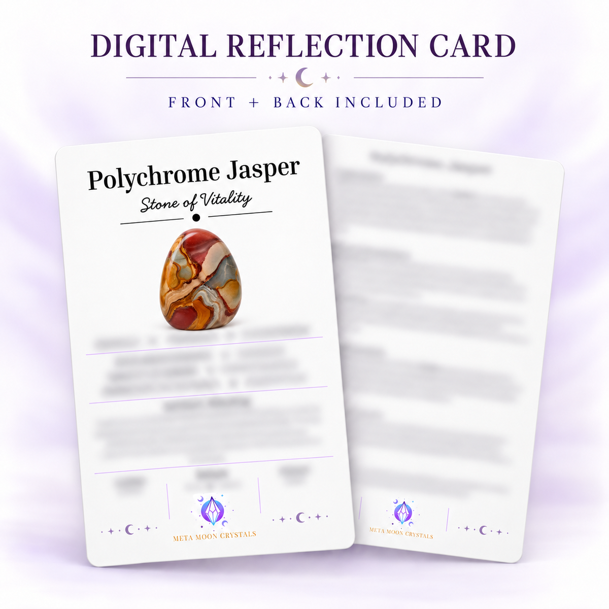 Polychrome Jasper Digital Reflection Card