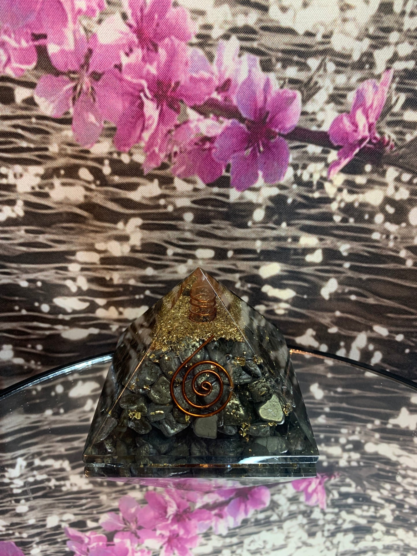 Pyrite Orgonite Pyramid