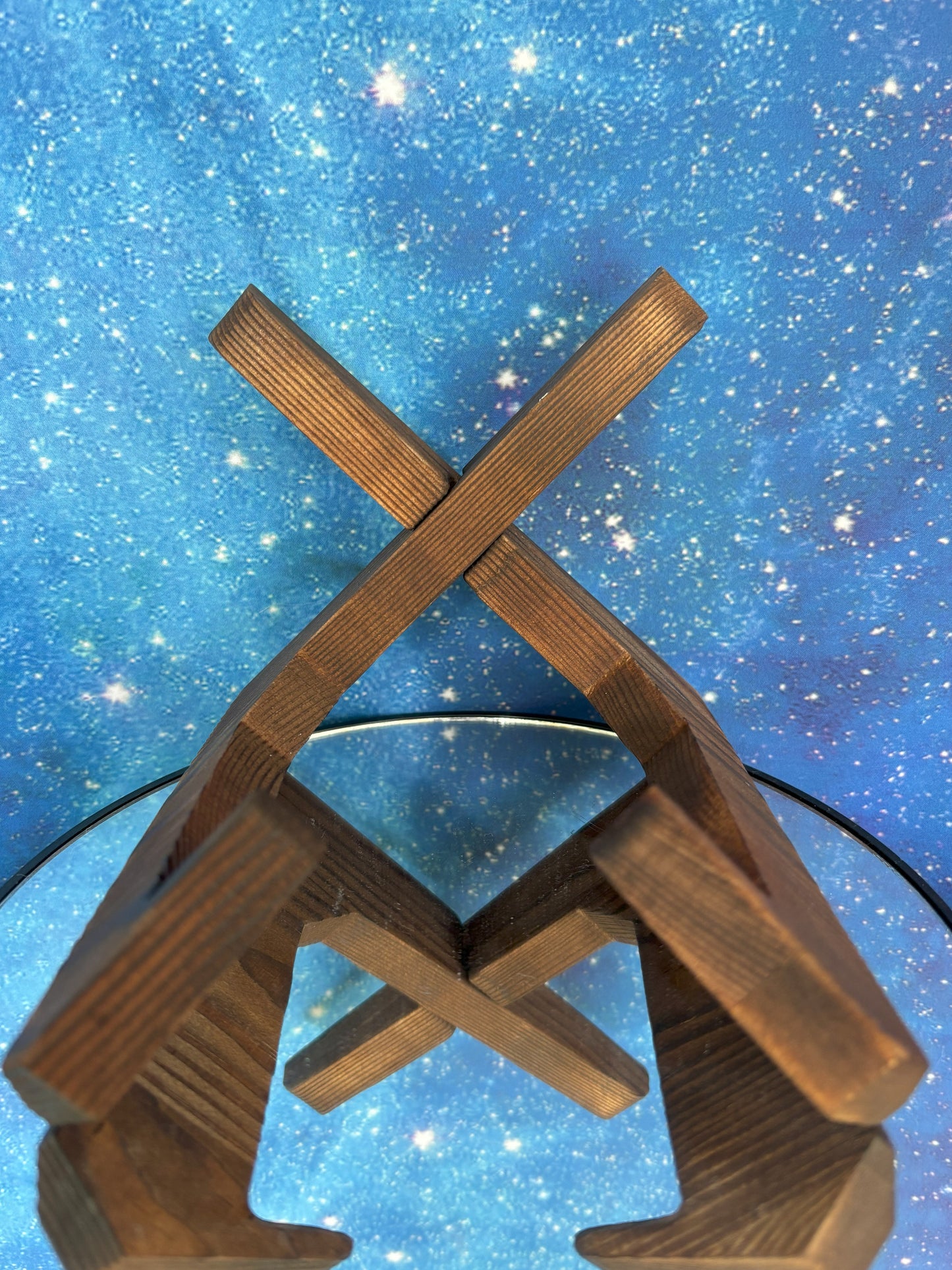 Big Wood Geode Stand