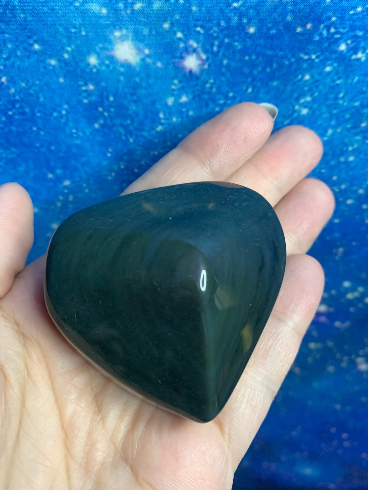 Rainbow Obsidian Hearts