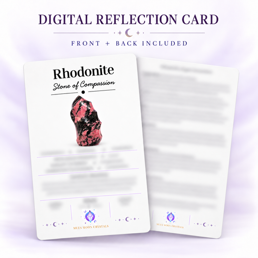 Rhodonite Digital Reflection Card