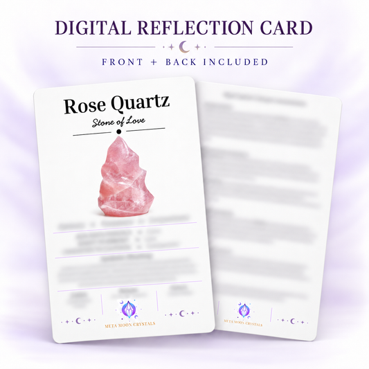Rose Quartz Digital Reflection Card