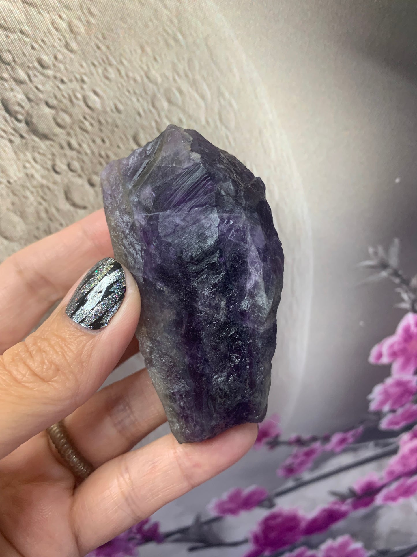 Rough Chevron Amethyst