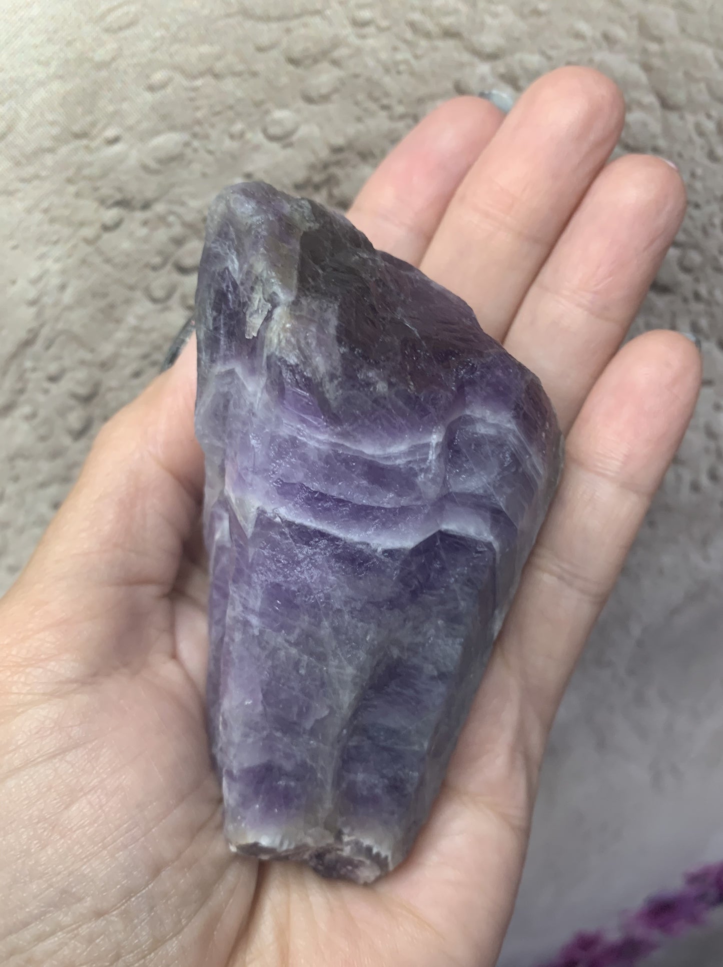 Rough Chevron Amethyst