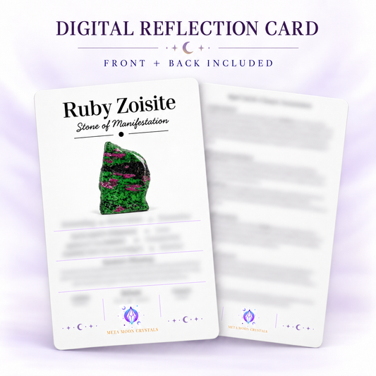 Ruby Zoisite Digital Reflection Card