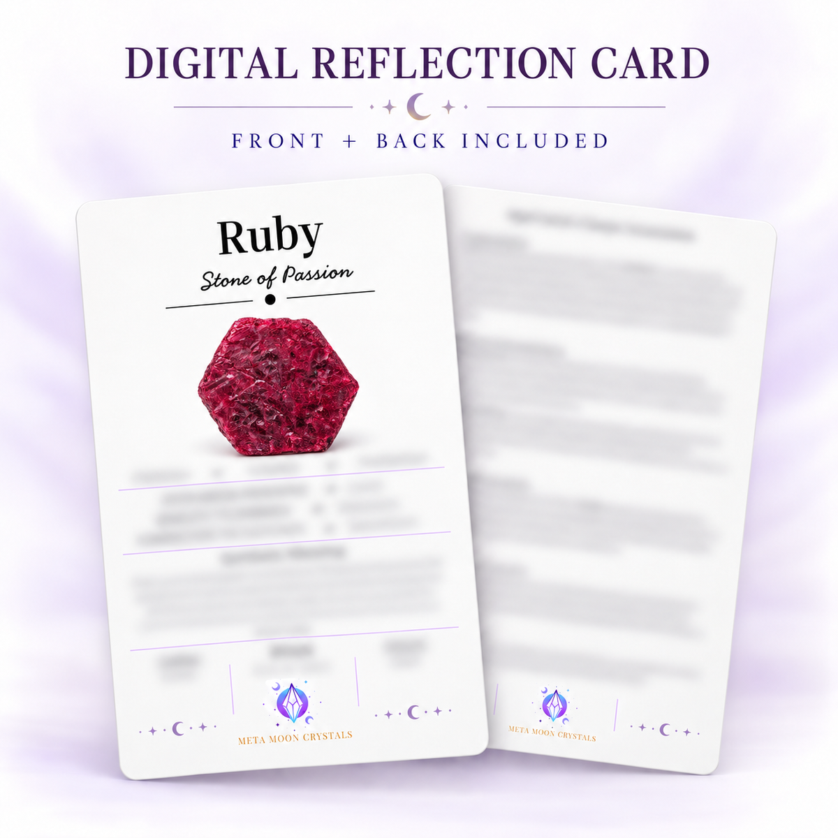 Ruby Digital Reflection Card