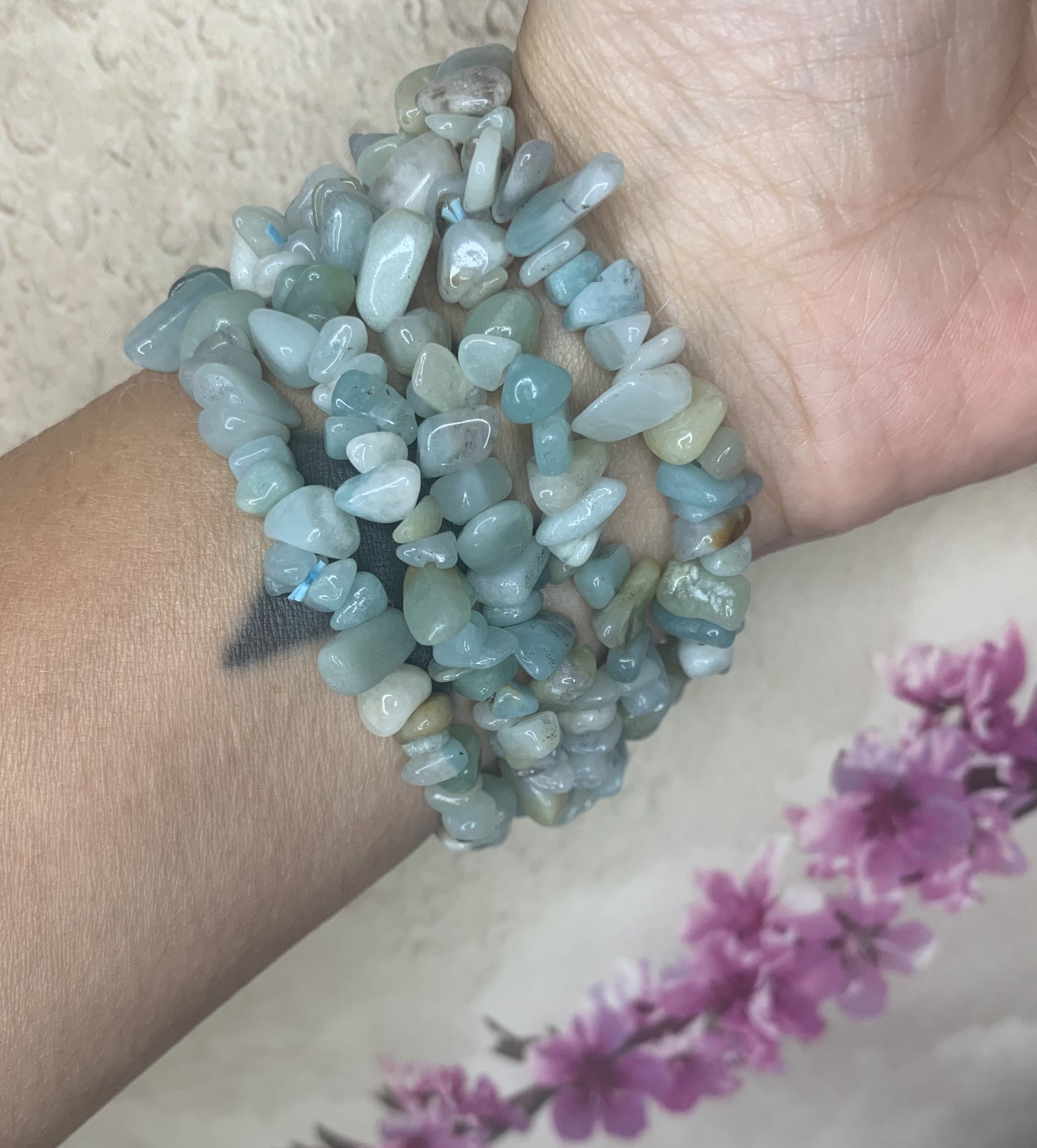 Amazonite Chip Bracelet