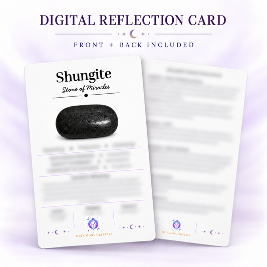 Shungite Digital Reflection Card