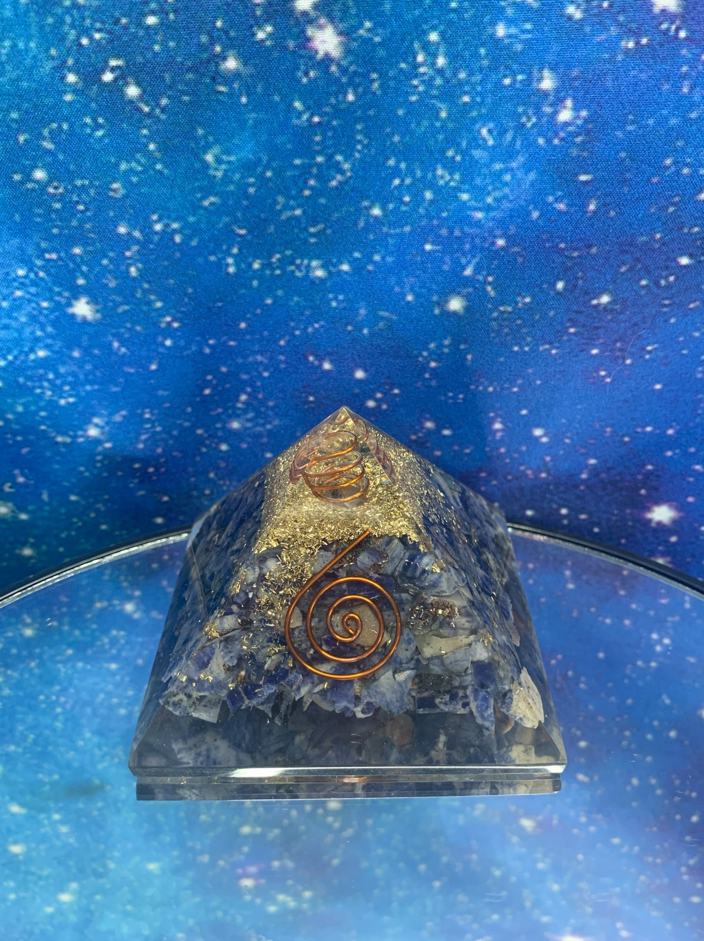 Sodalite Orgonite Pyramid