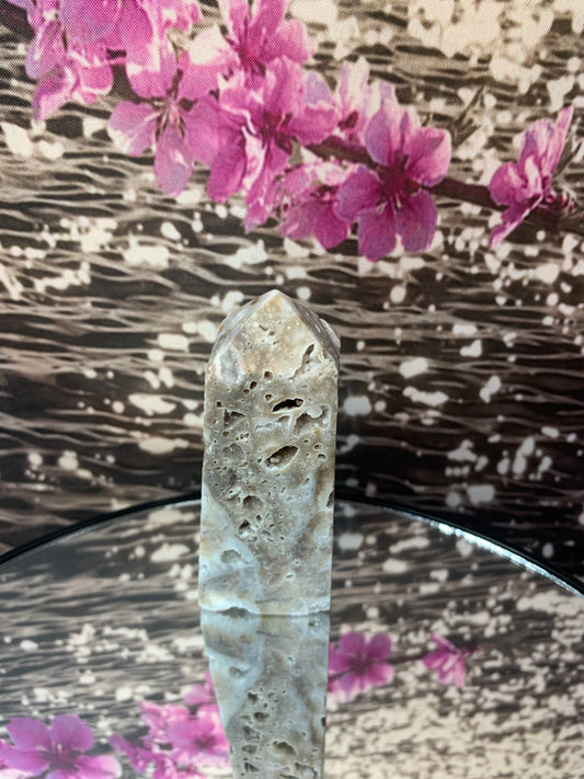 Sphalerite Geode Quartz Tower