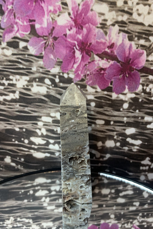 Sphalerite Geode Quartz Tower