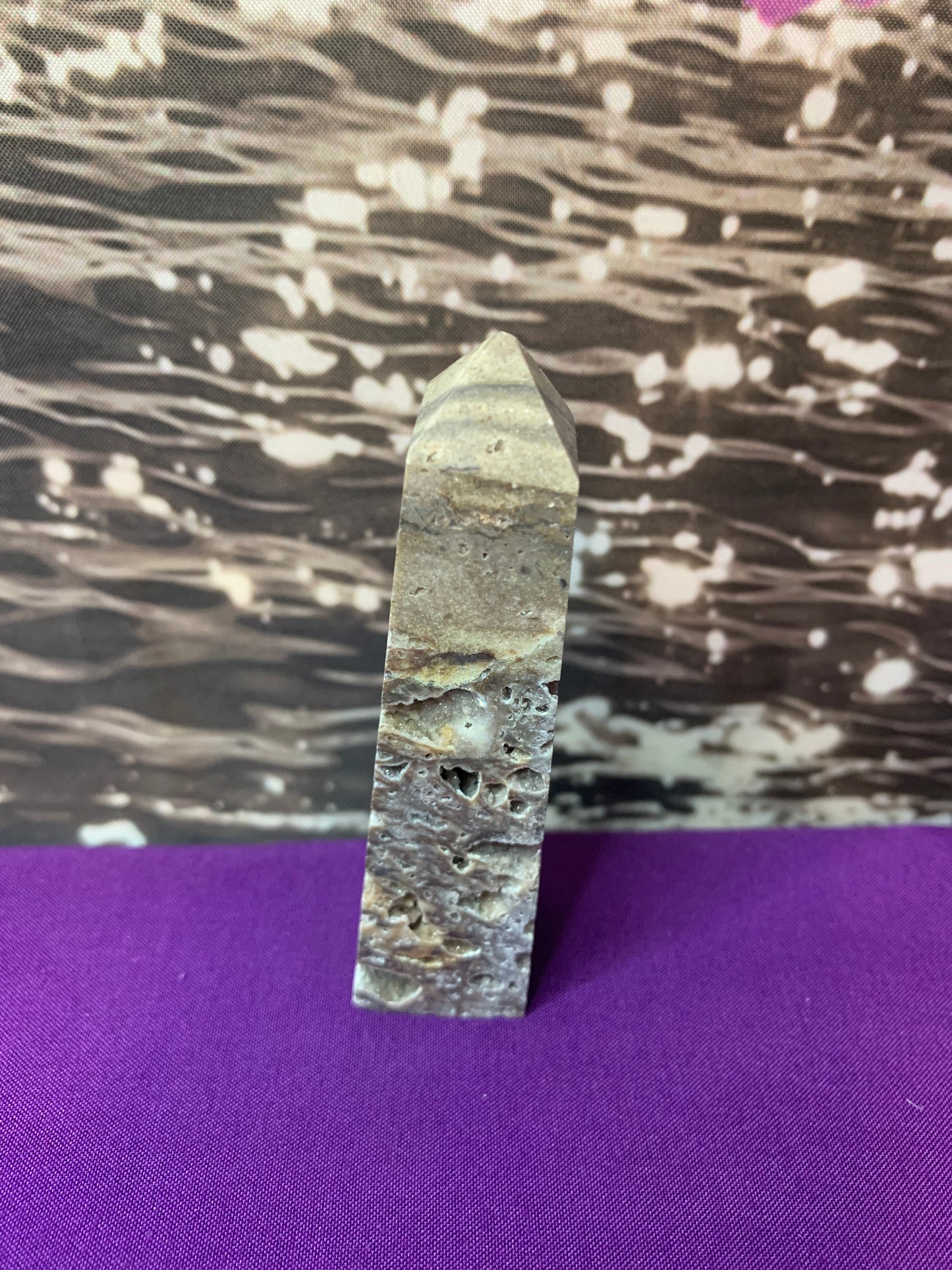 Sphalerite Geode Quartz Tower