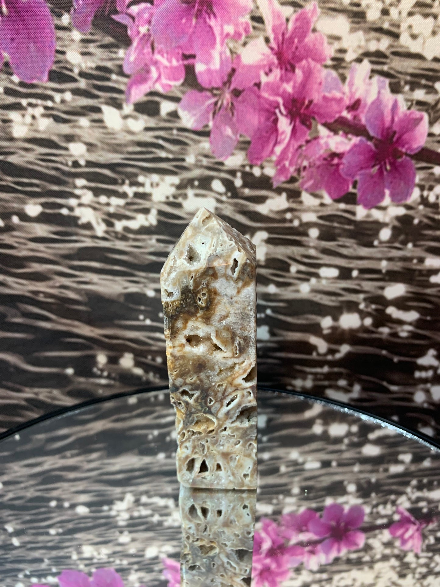 Sphalerite Geode Quartz Tower