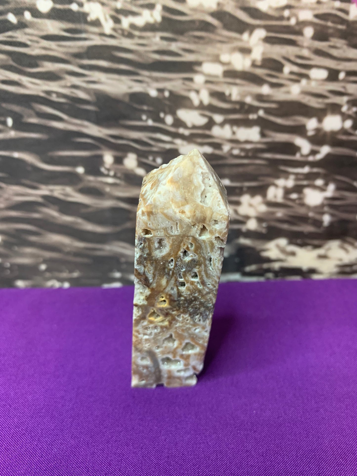 Sphalerite Geode Quartz Tower