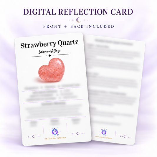 Strawberry Quartz Digital Reflection Card