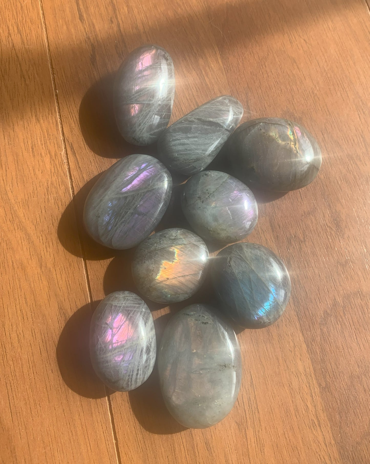 Sunset Labradorite Palm Stones