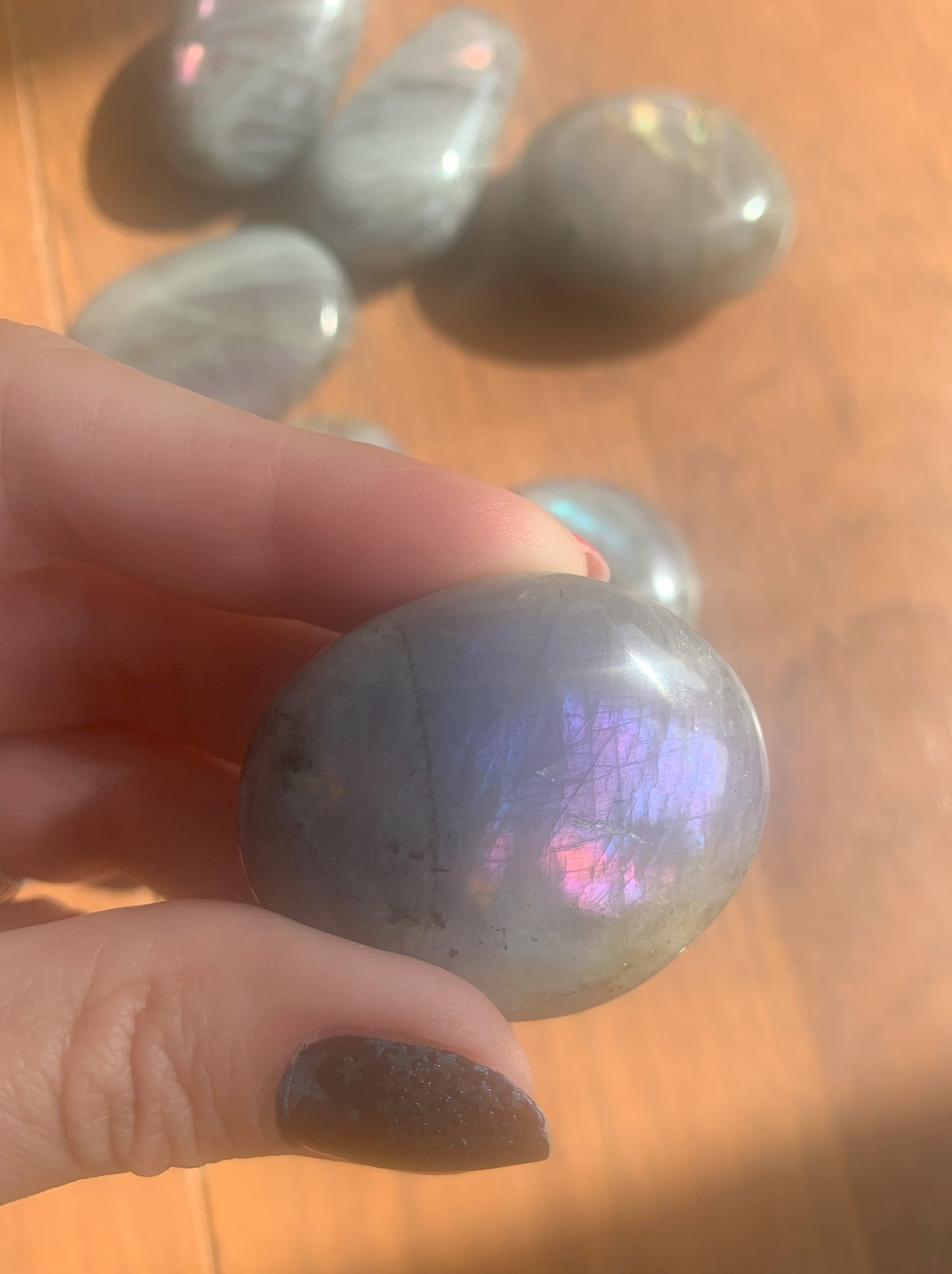 Sunset Labradorite Palm Stones