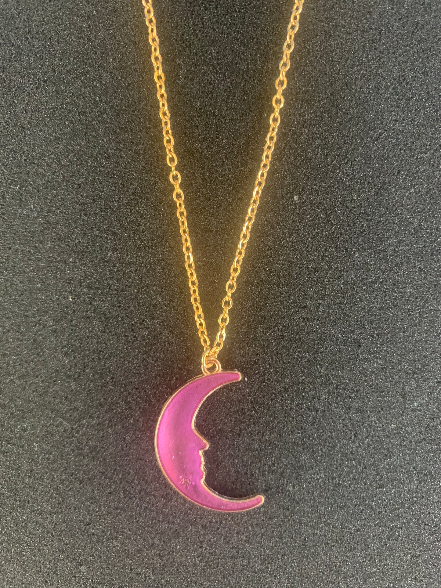 Purple Moon Necklace