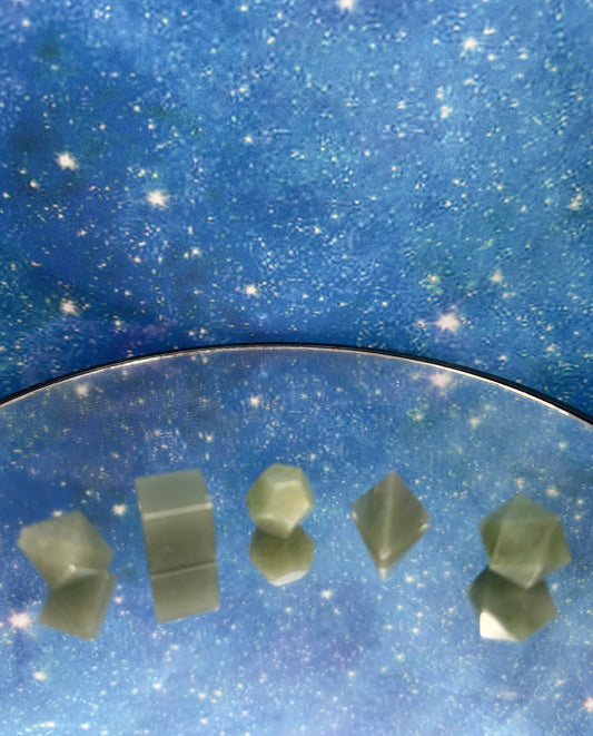 Green Aventurine Sacred Geometry Set (5pc)