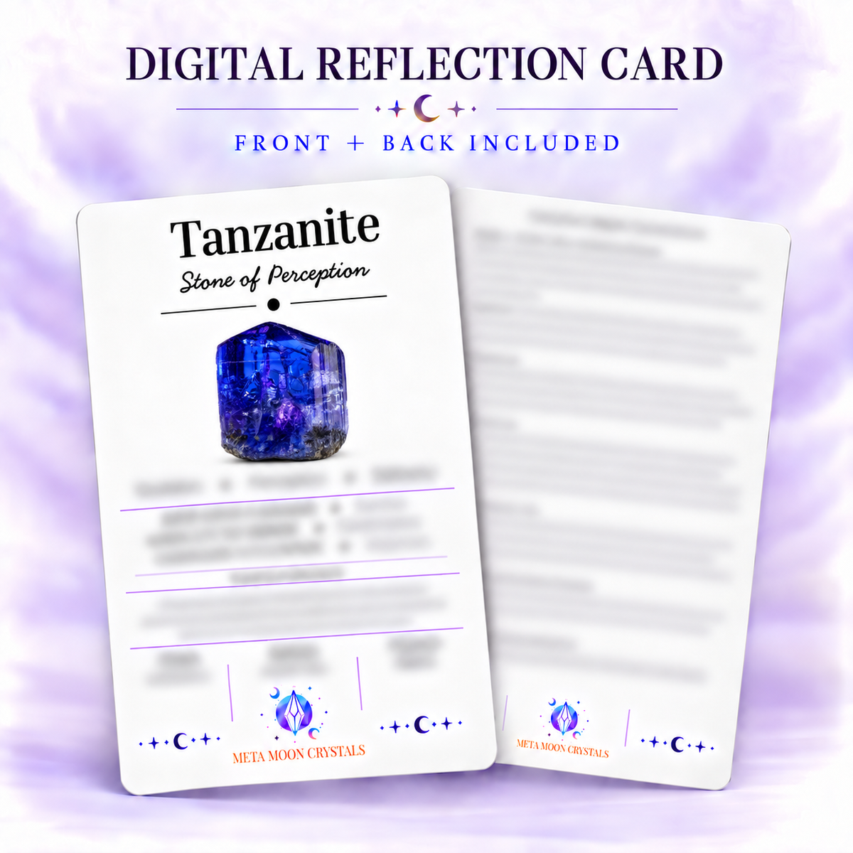 Tanzanite Digital Reflection Card