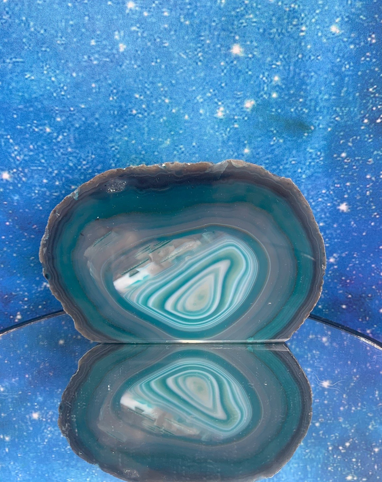 Teal Agate Geode