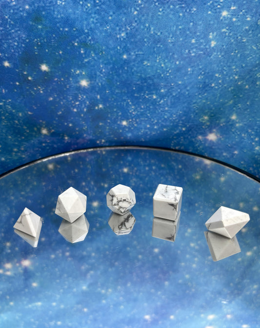 Howlite Sacred Geometry Set