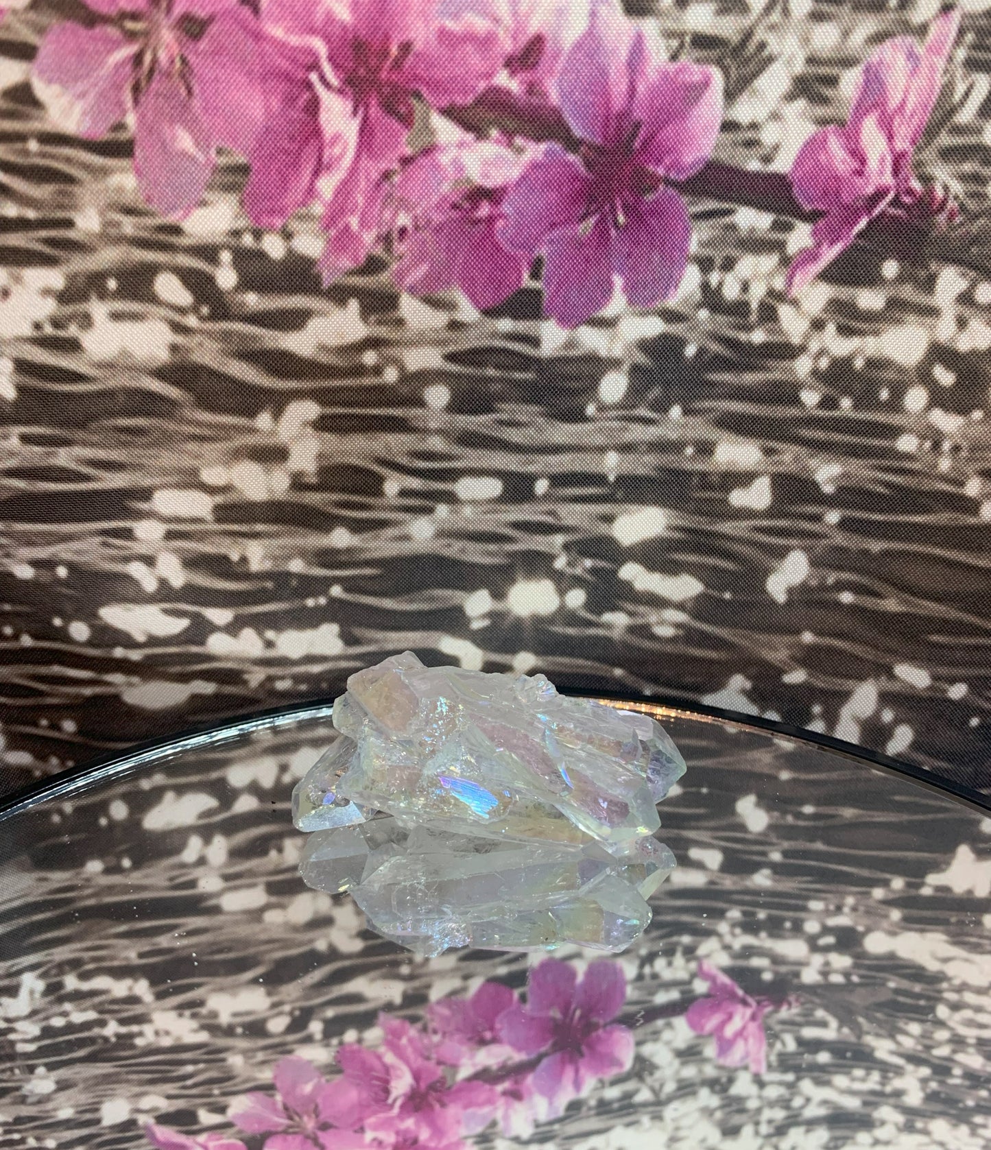 Angel Aura Quartz Crystal Cluster XS