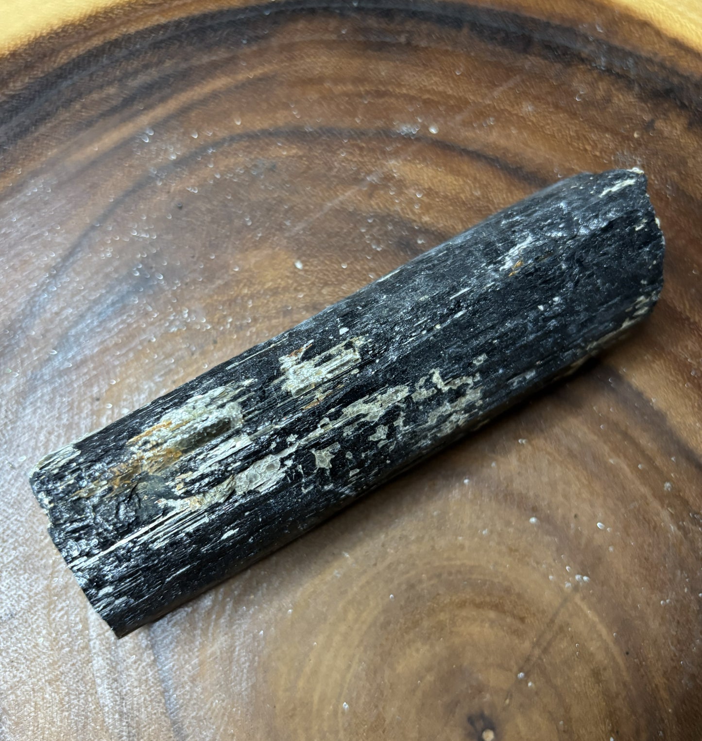Natural Black Tourmaline with Muscovite