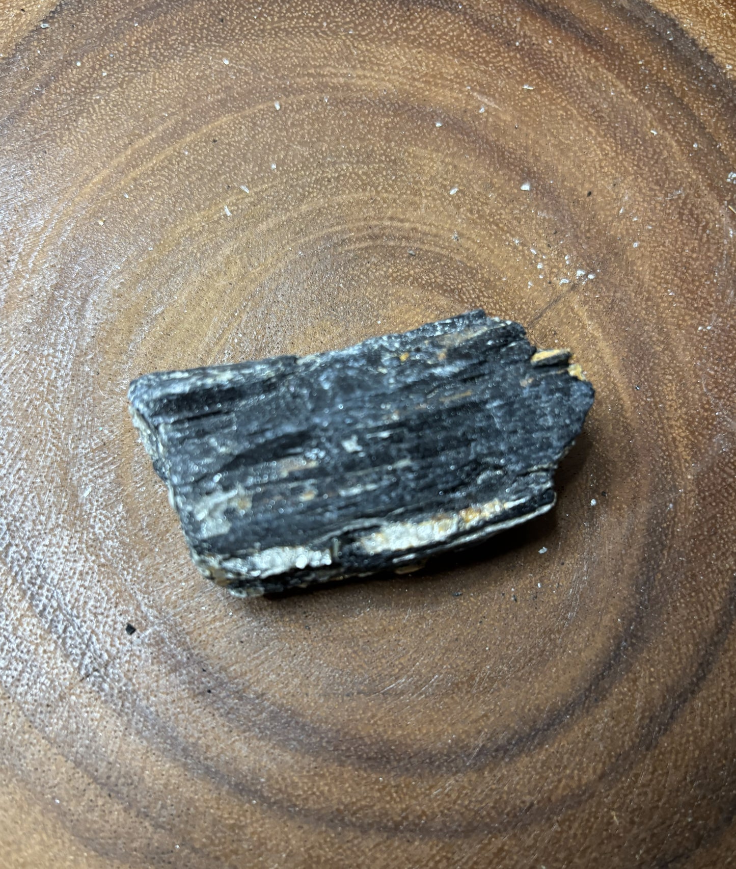 Natural Black Tourmaline with Muscovite