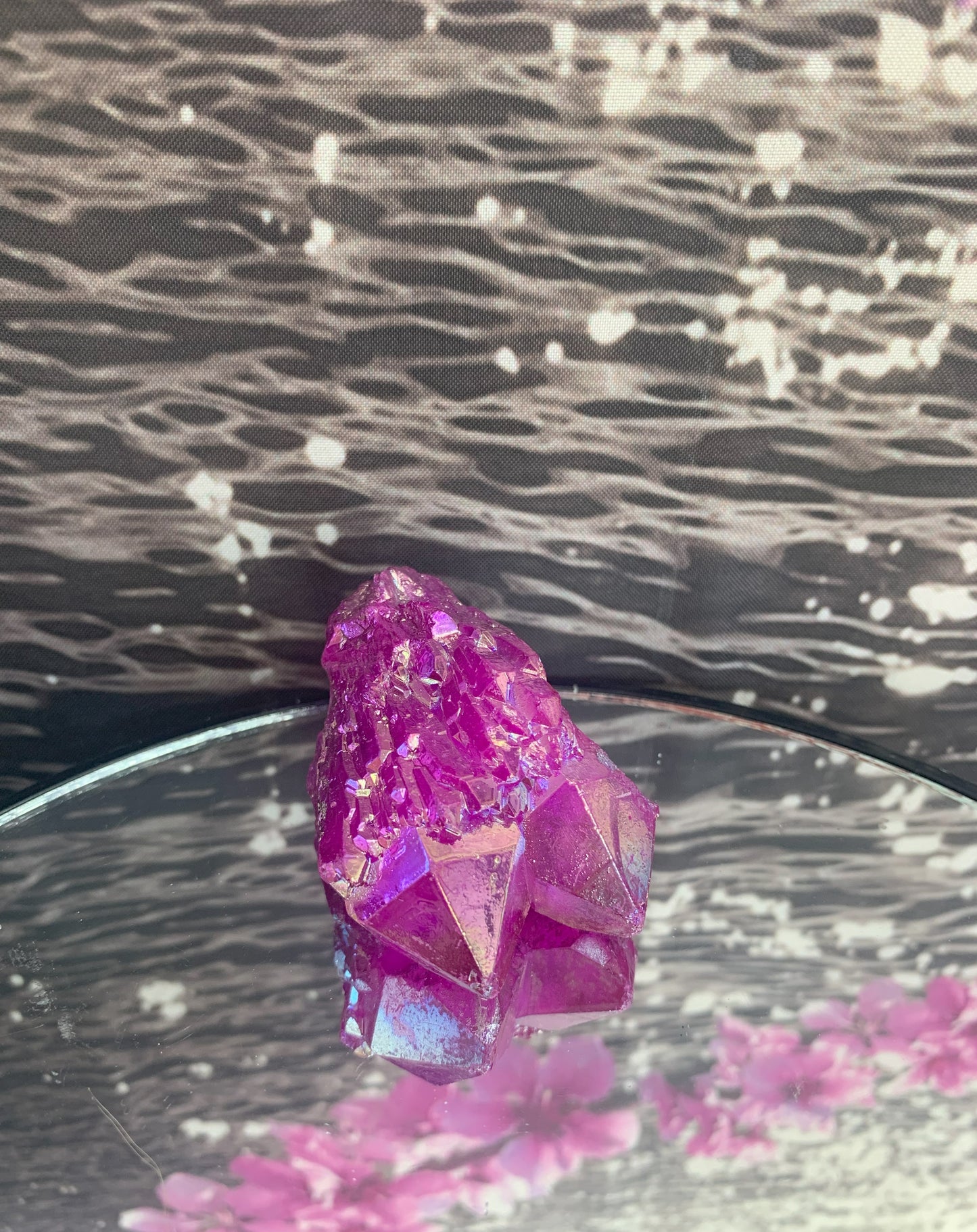 Pink Aura Quartz Clusters