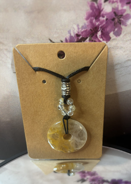 Crystal Donut Necklaces